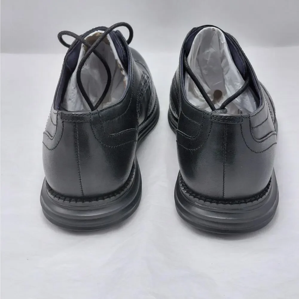 Cole Haan Mens Oxford Dress Shoes 7.5 Black Leather Wingtip Original Grand